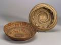 Two Northwest Coast Polychrome Twined Basketry Bowls