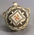 Southwest Painted Pottery Canteen