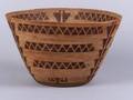 California Polychrome Coiled Basketry Bowl