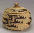 Northern California Twined Lidded Basket