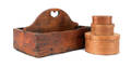 Three bentwood boxes