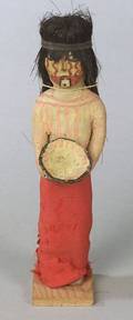 Southwest Polychrome Clay Male Doll