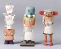 Three Southwest Polychrome Wooden Katsinas