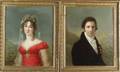 Carl von Sales German 17971870 Pair of Portraits