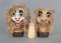 Two carnival knockdown dolls