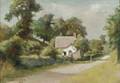 William Staples Drown American d 1915 A Warwickshire Cottage