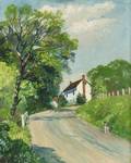 Robert McClellan American 19061977 Road Home A Bucks County View