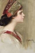 Adolf Felix MullerUry GermanAmerican 18621947 Portrait of a Woman in Profile