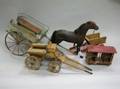 Four Toy Wagons