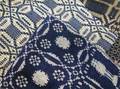 Three Blue and White Jacquard Woven Cotton Coverlets
