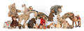 Twentytwo miscellaneous stuffed animals