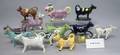 Collection of Approximately Fifty Decorated Ceramic Cow Creamers