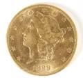 US 1899S 20 gold Liberty Head coin