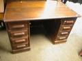 Oak Flattop DoublePedestal Desk