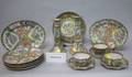Twentyeight Pieces of Chinese Export Porcelain Rose Medallion Tableware