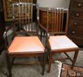 Set of Ten Federalstyle Inlaid Mahogany Dining Chairs