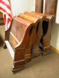 Two Empire Mahogany Sleigh Beds