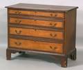 Federal Mahogany and BirdsEye Maple Veneer Inlaid Chest of Drawers