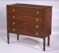 Federal Mahogany and Mahogany Veneer Chest of Drawers