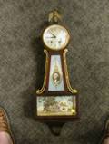 Seth Thomas Mahogany George Washington Mount Vernon Banjo Timepiece