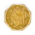 US 1871 50 cent gold Liberty Head coin