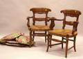 Pair of Provincialstyle Beech Armchairs