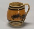 Mochaware Barrelform Mustard Pot