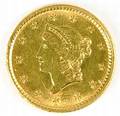 US 1853 1 gold Liberty Head coin