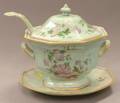 Large Adams Calyx Ware Covered Soup Tureen with Ladle and Undertray