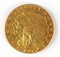 US 1909 P 25 gold Indian Head coin