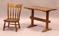 Childs Pine Trestle Table and Thumbback Side Chair