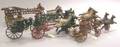 Four Painted Cast Iron Fire Vehicles