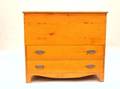 Pine Blanket Chest over Two Drawers