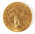US 1912 P 25 gold Indian Head coin