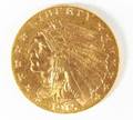 US 1915 25 gold Indian Head coin