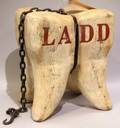 Dentists Carved and Painted Wood Tooth Trade Sign