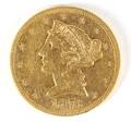 US 1873 5 gold Liberty Head coin
