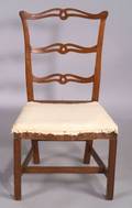 Chippendale Mahogany Ladderback Side Chair