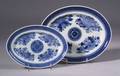 Two Small Blue and White Fitzhugh Porcelain Platters