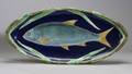 J Holdcroft Majolica Fish Platter