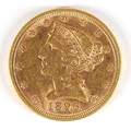 US 1896 5 gold Liberty Head coin