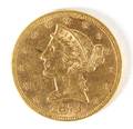 US 1873 5 gold Liberty Head coin