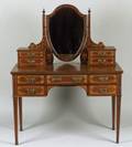 George III Style Inlaid Mahogany Dressing Table