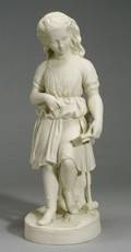 Copeland Parian Figure of a Girl
