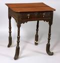 William and Mary Style Oak Side Table
