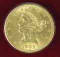US 1905 5 gold Liberty Head coin