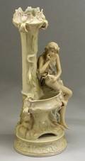 Royal Dux Porcelain Figural Vase