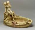 Royal Dux Figural Porcelain Centerbowl