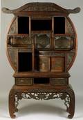 Moonshape Rosewood Display Cabinet