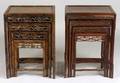 Two Sets of Rosewood Nesting Tables